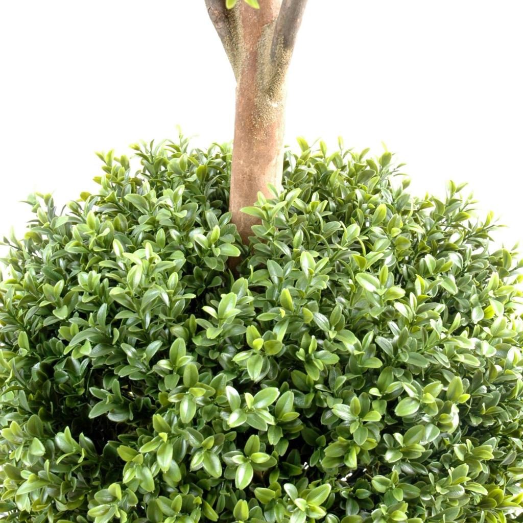 Buis décoratif à deux boules sur tige, 140 cm — photographie complémentaire